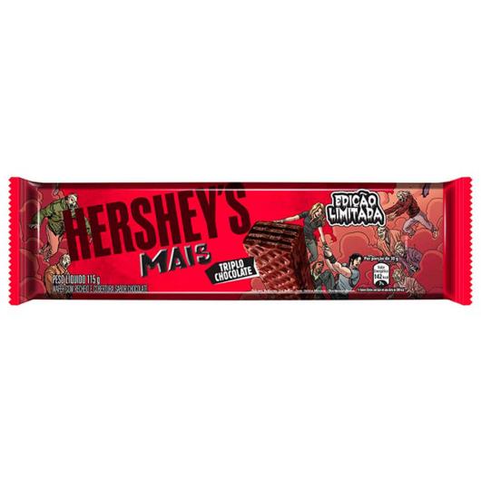Wafer Hershey's Mais Triplo Chocolate 115 g - Imagem em destaque