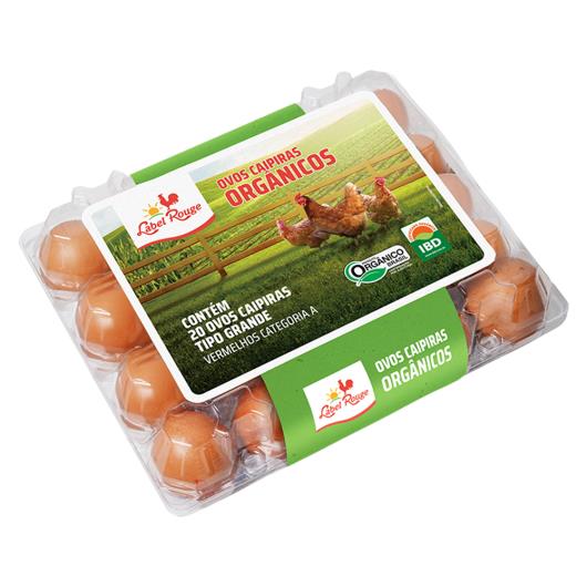 Ovos Label Rouge Vermelhos Caipira orgânico com 20 unidades - Imagem em destaque