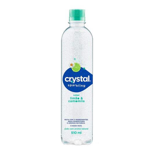 Água gaseificada Crystal Sparkling Limão e Camomila Pet 510 ml - Imagem em destaque