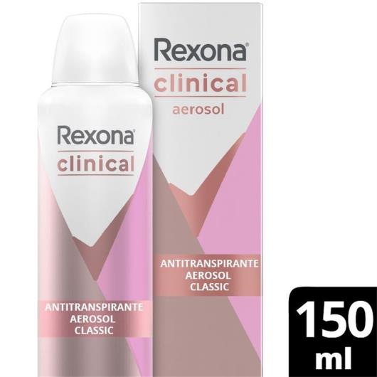 Antitranspirante Aerosol Rexona Clinical Classic 150ml - Imagem em destaque