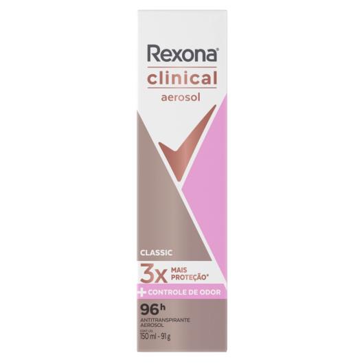 Antitranspirante Aerosol Rexona Clinical Classic 150ml - Imagem em destaque