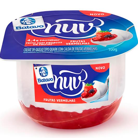 Creme de Queijo tipo Quark Batavo Nuv Frutas Vermelhas 100g - Imagem em destaque