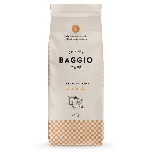 Café Baggio aromatizado Caramelo torrado e moído 250g - Imagem em destaque