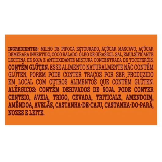Pipoca Doce Pronta Caramelo com Coco Mãe Terra 40g - Imagem em destaque