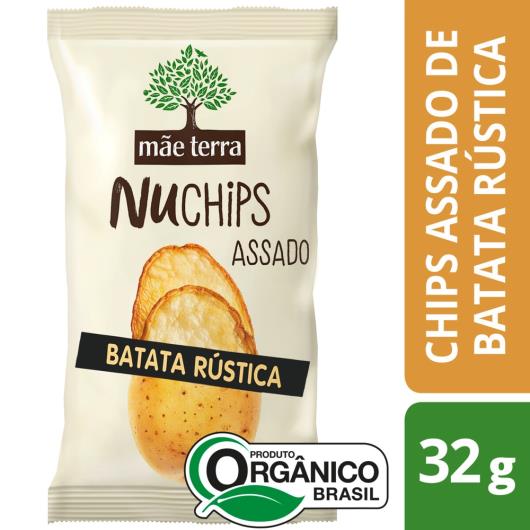 Chips Mãe Terra Batata Rústica Assada e Orgânica 32g - Imagem em destaque