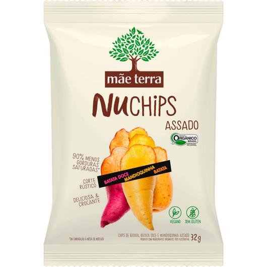 Chips Mãe Terra Nuchips Orgânico Batata doce, Mandioquinha e batata 32g - Imagem em destaque