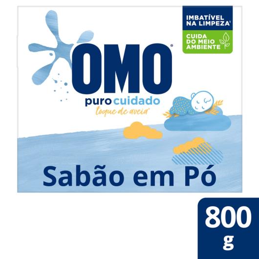 Sabão em Pó Omo Puro Cuidado 800g - Imagem em destaque