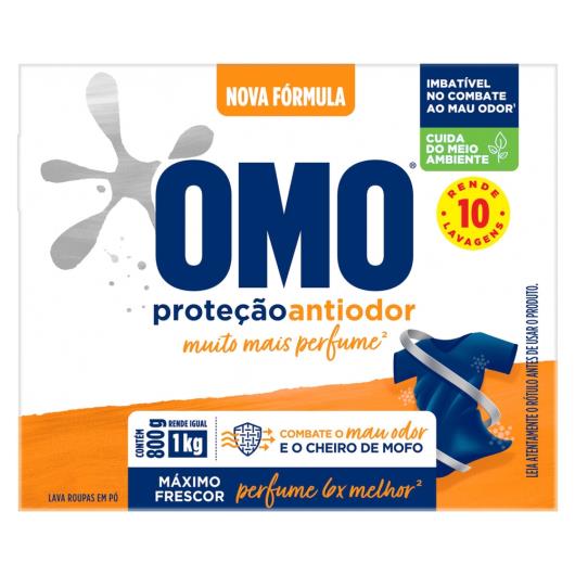 Sabão em Pó Omo Proteção Antiodor 800g - Imagem em destaque