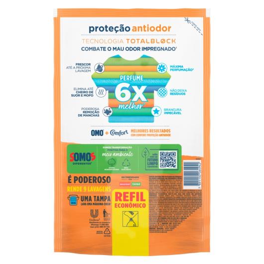 Sabão Liquido Refil Omo Proteção Antiodor 900ml - Imagem em destaque