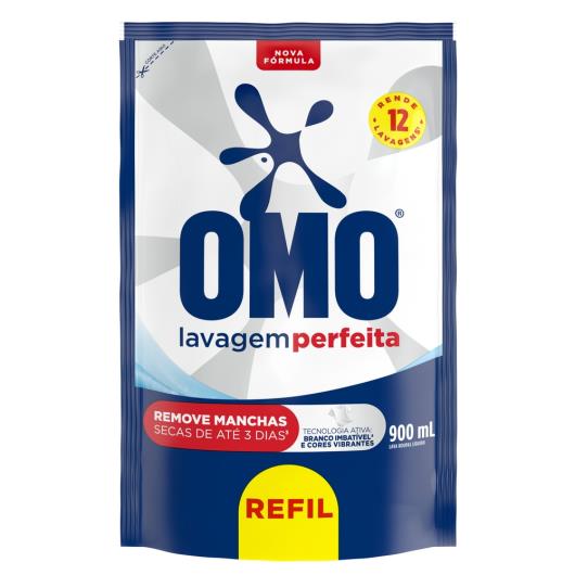 Sabão Líquido Refil Omo Lavagem Perfeita 900ml - Imagem em destaque