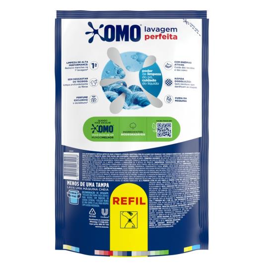 Sabão Líquido Refil Omo Lavagem Perfeita 900ml - Imagem em destaque