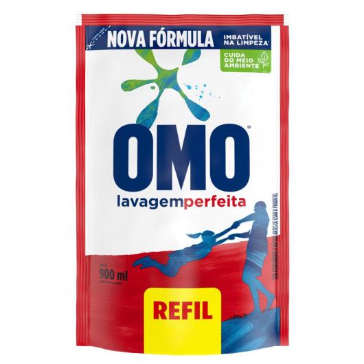 Sabão Líquido Refil Omo Lavagem Perfeita 900ml - Imagem em destaque