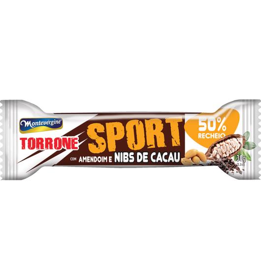 Torrone Montevérgine Sport Amendoim e Cacau 30g - Imagem em destaque