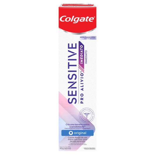 Creme Dental Original Colgate Sensitive Pro-Alívio Imediato Caixa 90g - Imagem em destaque