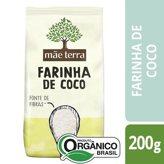 Farinha de Coco Orgânica Mãe Terra Pacote 200g - Imagem em destaque