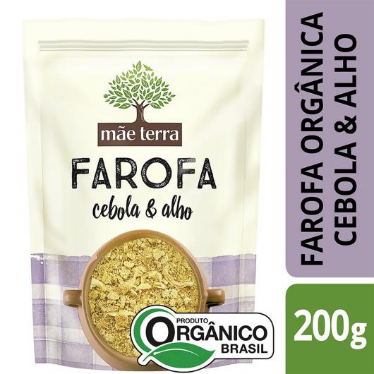 Farofa de Mandioca Orgânica Cebola & Alho Mãe Terra Pouch 200g - Imagem em destaque