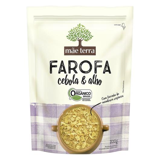 Farofa de Mandioca Orgânica Cebola & Alho Mãe Terra Pouch 200g - Imagem em destaque