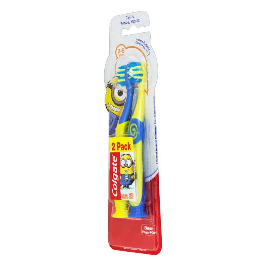 Escova Dental Infantil Extra Suave Minions Colgate 2 Unidades - Imagem em destaque