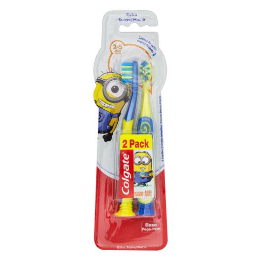 Escova Dental Infantil Extra Suave Minions Colgate 2 Unidades - Imagem em destaque