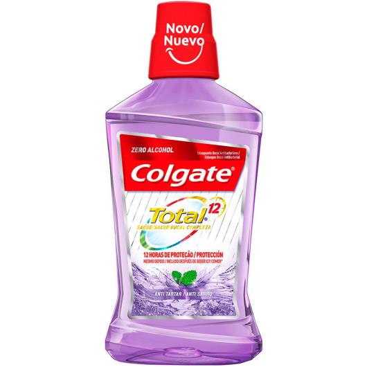 Enxaguante Bucal Zero Álcool Anti Tartaro Colgate Total 12 Frasco 250ml - Imagem em destaque