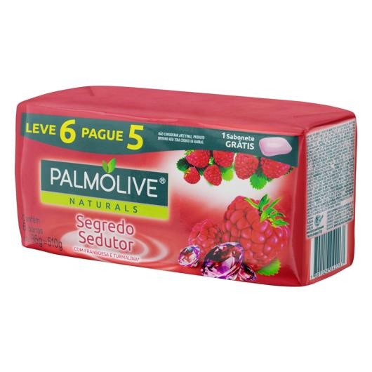 Pack Sabonete Barra Segredo Sedutor Palmolive Naturals Envoltório 510g Leve 6 Pague 5 Unidades - Imagem em destaque