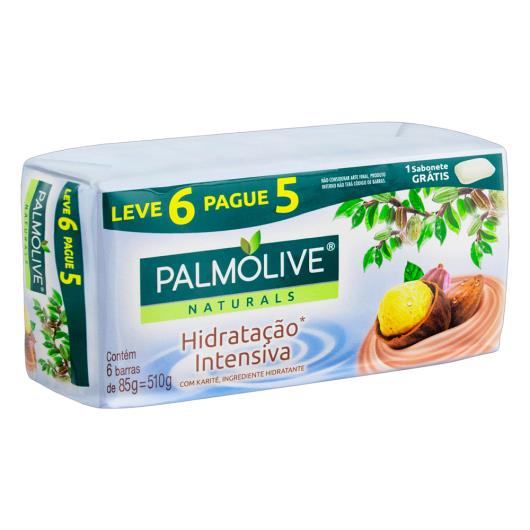 Pack Sabonete Barra Hidratação Intensiva Palmolive Naturals Envoltório 510g Leve 6 Pague 5 Unidades - Imagem em destaque