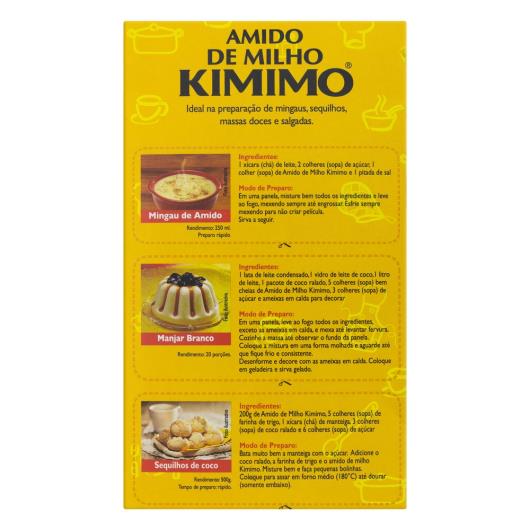 Amido de Milho Kimimo Caixa 200g - Imagem em destaque