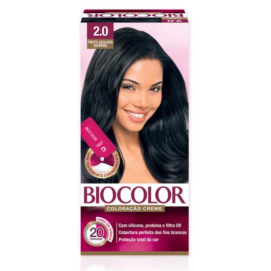 Tinta de Cabelo Biocolor Mini Kit Preto Azulado Incrível 2.0 - Imagem em destaque