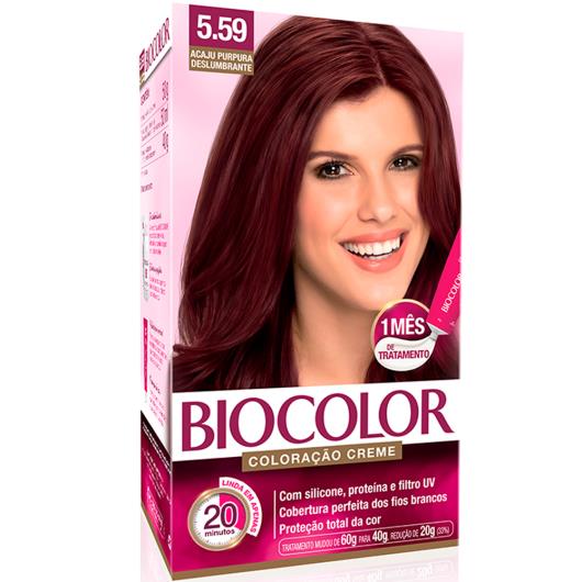 Tinta de Cabelo Biocolor Mini Kit Acaju Púrpura 5.59 - Imagem em destaque