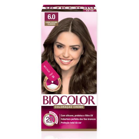 Tinta de Cabelo Biocolor Mini Kit Louro Escuro Clássico 6.0 - Imagem em destaque