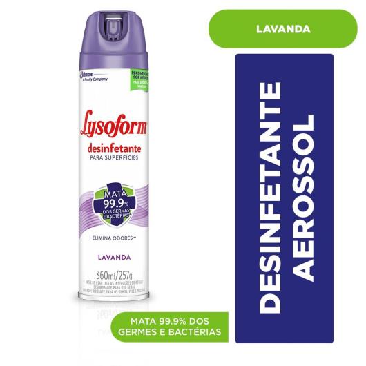 Desinfetante LYSOFORM Aerossol Lavanda 360ml - Imagem em destaque