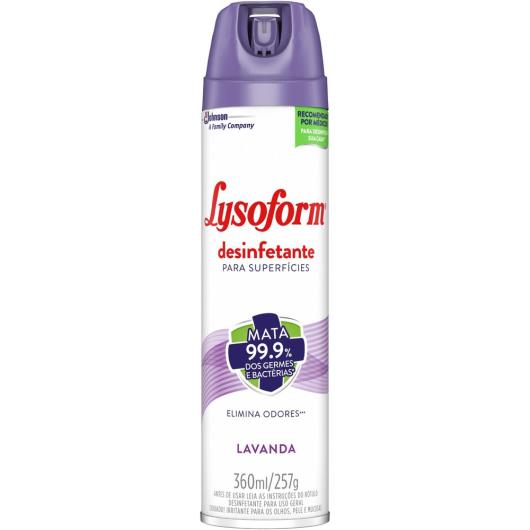 Desinfetante LYSOFORM Aerossol Lavanda 360ml - Imagem em destaque