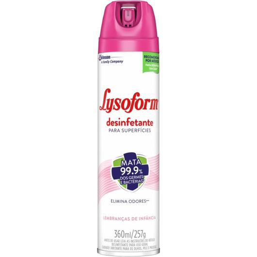 Desinfetante LYSOFORM Aerossol Lembrança de Infância 360ml - Imagem em destaque