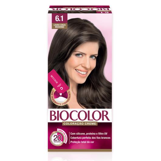 Tinta de Cabelo Biocolor Mini Kit Louro Cinza Escuro Moderno 6.1 - Imagem em destaque