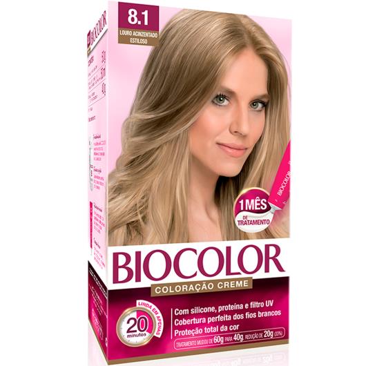 Tinta de Cabelo Biocolor Mini Kit Louro Acinzentado Radiante 8.1 - Imagem em destaque