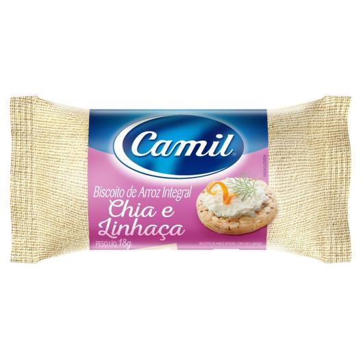 Biscoito de Arroz chia e linhaça Camil 90g - Imagem em destaque