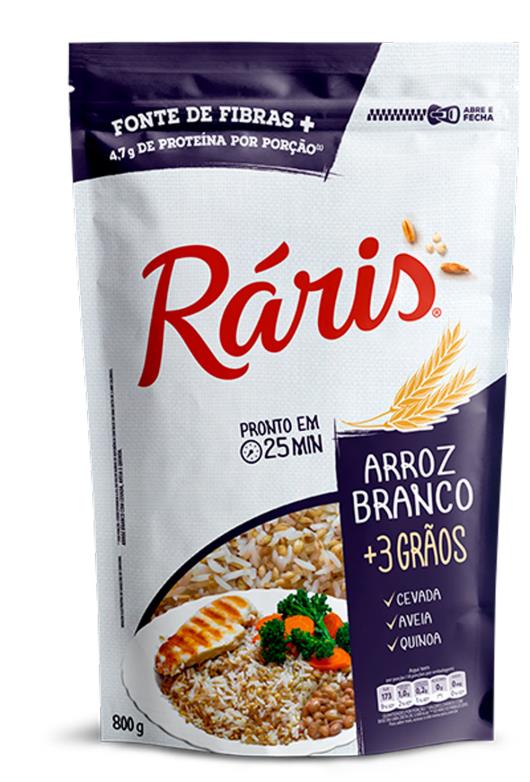 Arroz branco 3 grãos Ráris 800g - Imagem em destaque