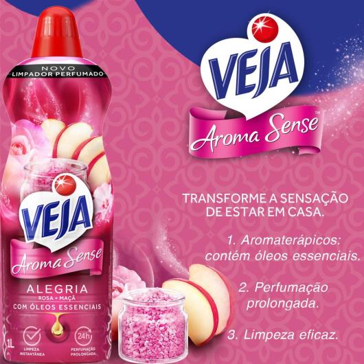 Limpador perfumado alegria Aroma Sense Veja 500ml - Imagem em destaque