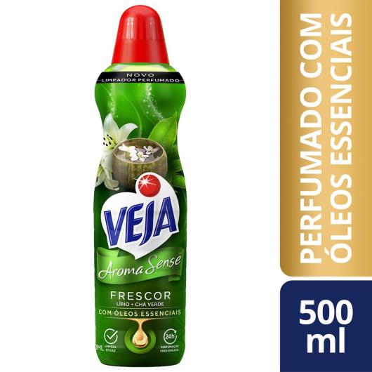 Limpador Perfumado Veja Aroma Sense Frescor 500ml com óleos essenciais - Imagem em destaque