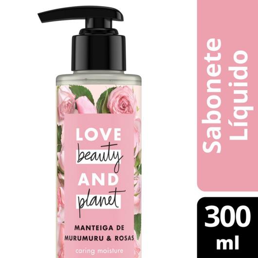 Sabonete líquido manteiga de murumuru e rosas Love Beauty and Planet 300ml - Imagem em destaque