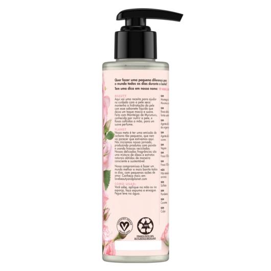 Sabonete líquido manteiga de murumuru e rosas Love Beauty and Planet 300ml - Imagem em destaque