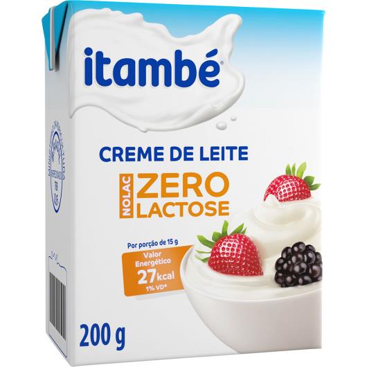 Creme de Leite zero lactose Itambé 200g - Imagem em destaque