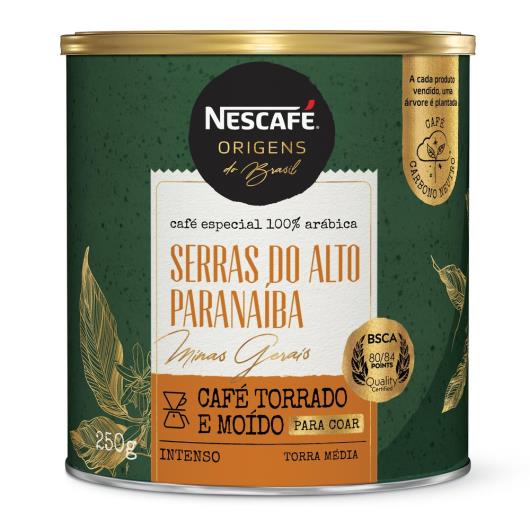 Café torrado e moído Serras do Alto do Paranaíba Origens Nescafé lata 250g - Imagem em destaque