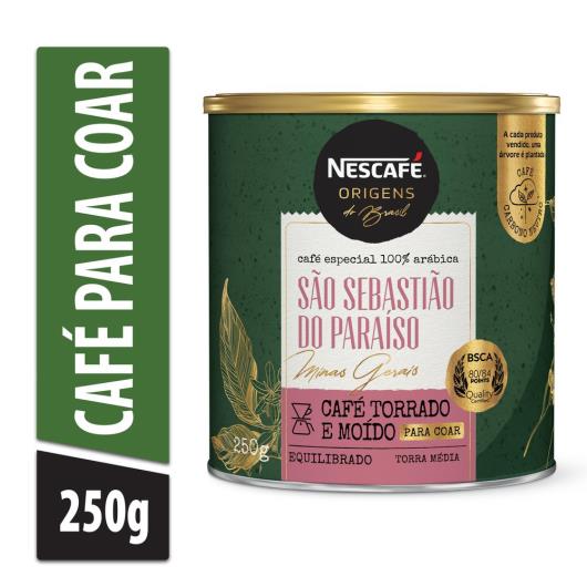 Café torrado e moído São Sebastião do Paraíso Origens Nescafé lata 250g - Imagem em destaque