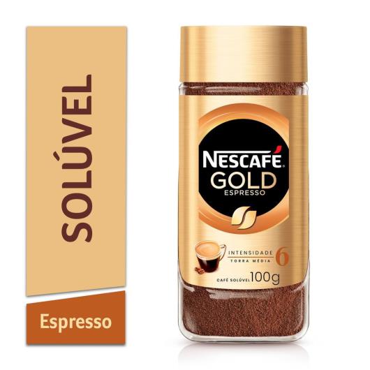 Café Solúvel Nescafé Gold Espresso Intensidade 6 Vidro 100g - Imagem em destaque