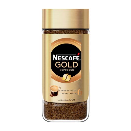 Café Solúvel Nescafé Gold Espresso Intensidade 6 Vidro 100g - Imagem em destaque