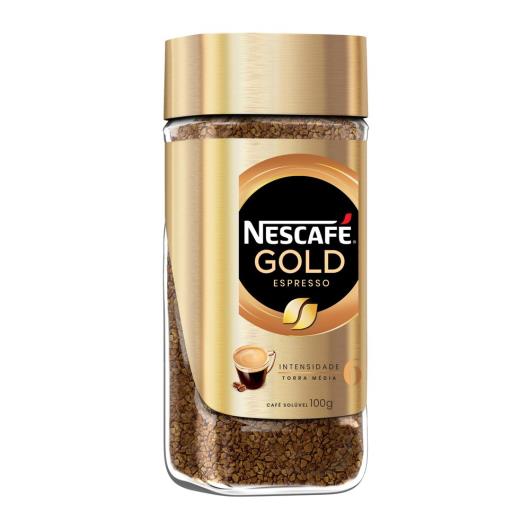 Café Solúvel Nescafé Gold Espresso Intensidade 6 Vidro 100g - Imagem em destaque