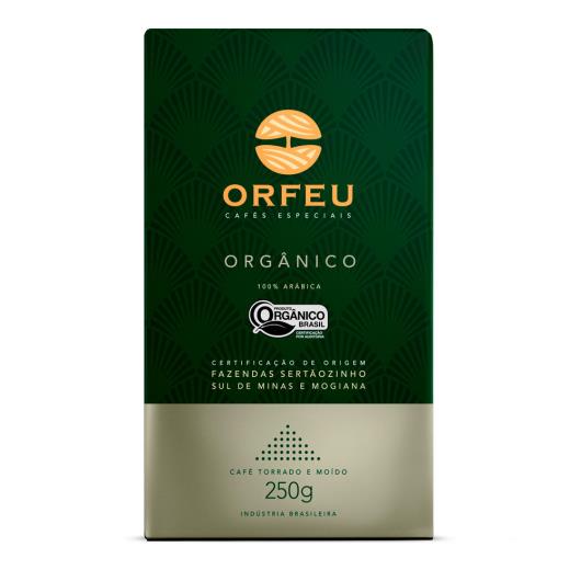 Café torrado e moído orgânico Orfeu 250g - Imagem em destaque
