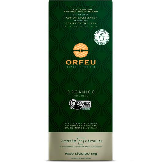 Cápsulas de Café orgânico Orfeu 10 unids. - Imagem em destaque