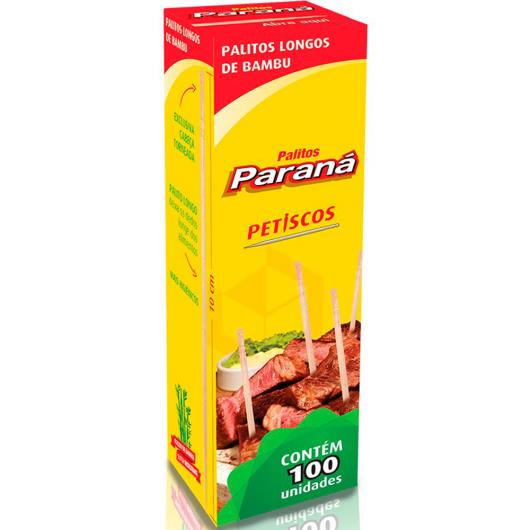 Palito Para Petisco Bambu Paraná 10cm C/100 Unidade - Imagem em destaque